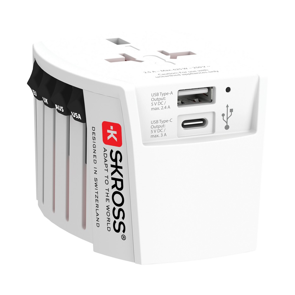 Adapter podróżny SKROSS MUV 2 - biały