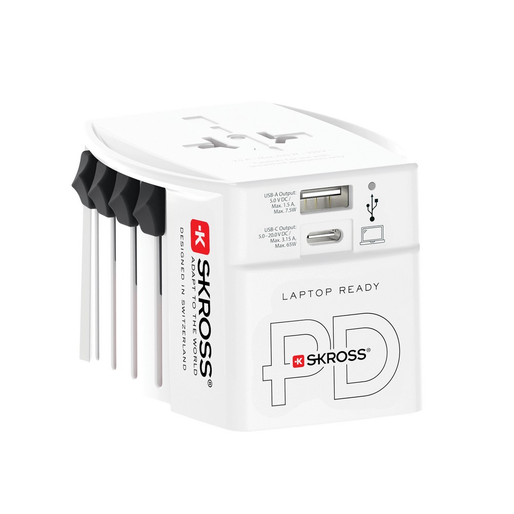 Adapter podróżny SKROSS MUV 65W - biały