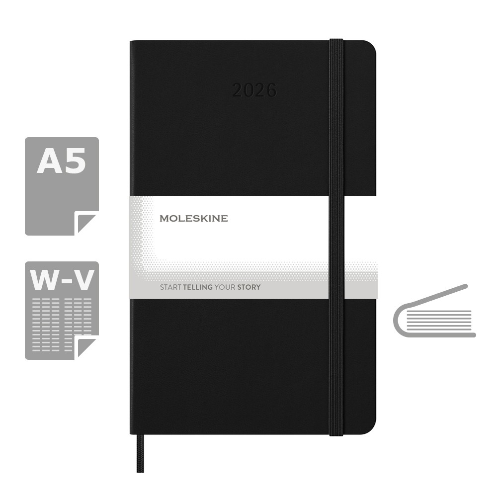 Kalendarz MOLESKINE - czarny