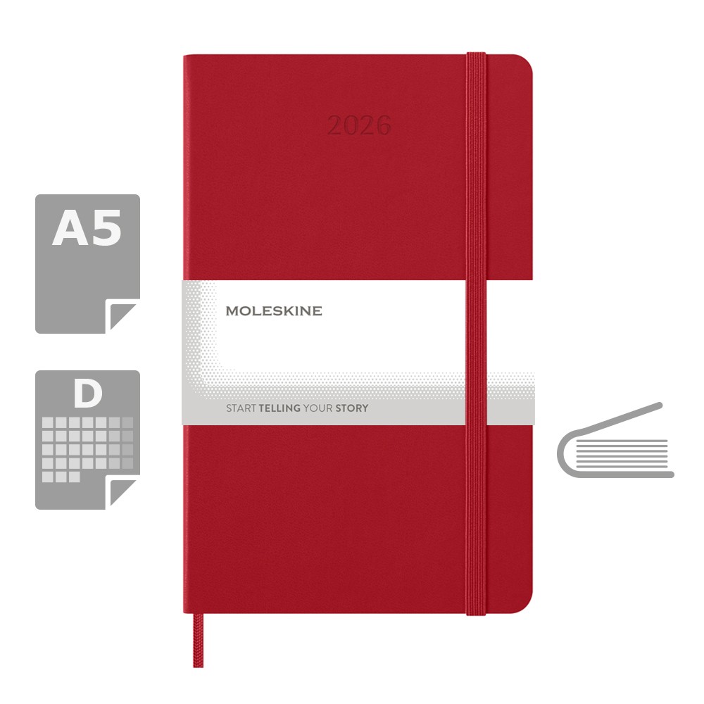 Kalendarz MOLESKINE - czerwony