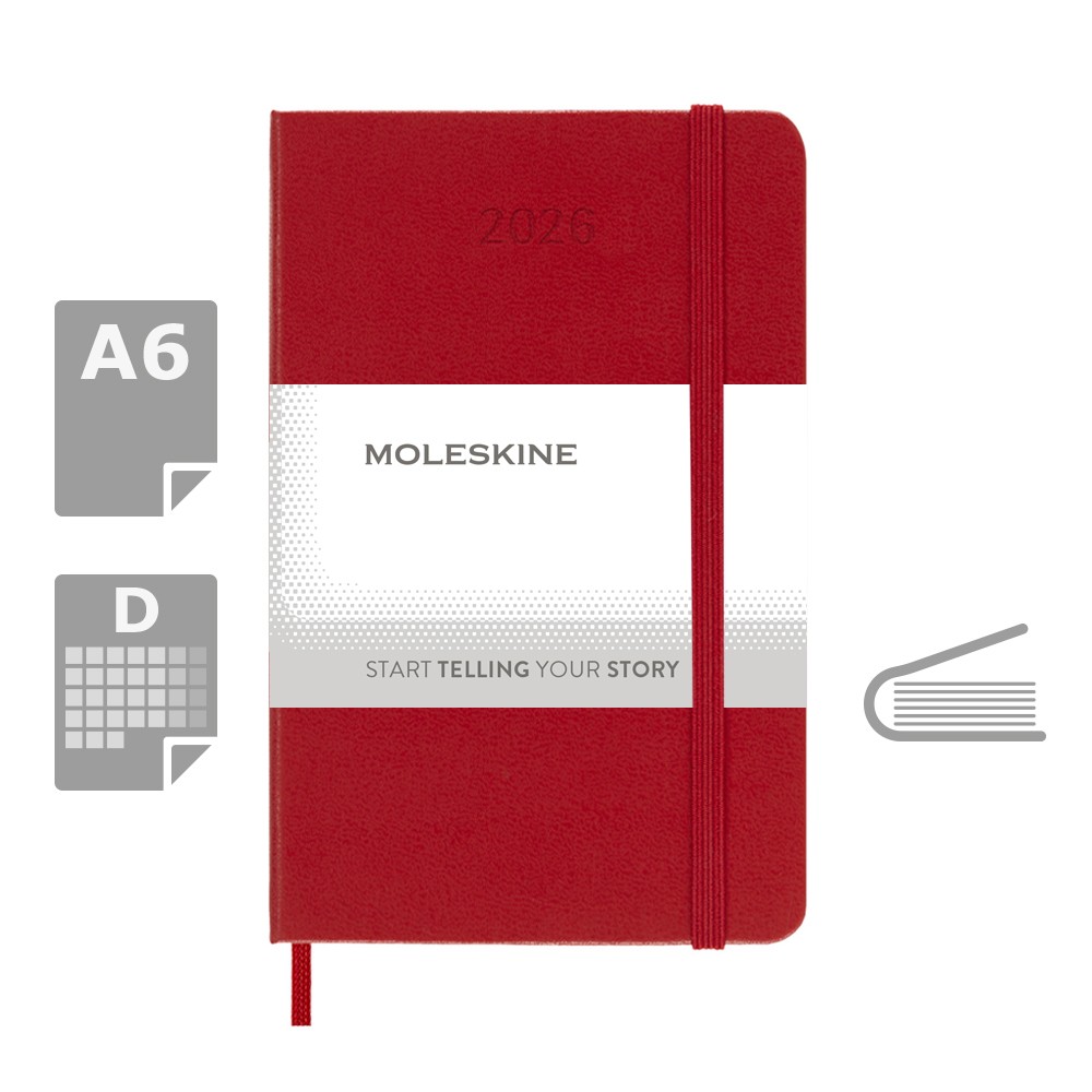 Kalendarz MOLESKINE - czerwony