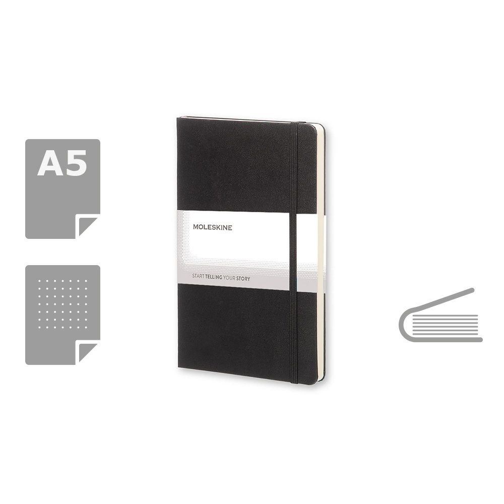 MOLESKINE Notatnik ok. A5 - czarny