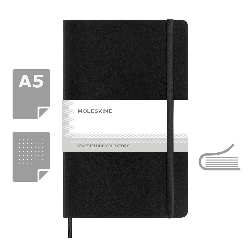 MOLESKINE Notatnik ok. A5 - czarny