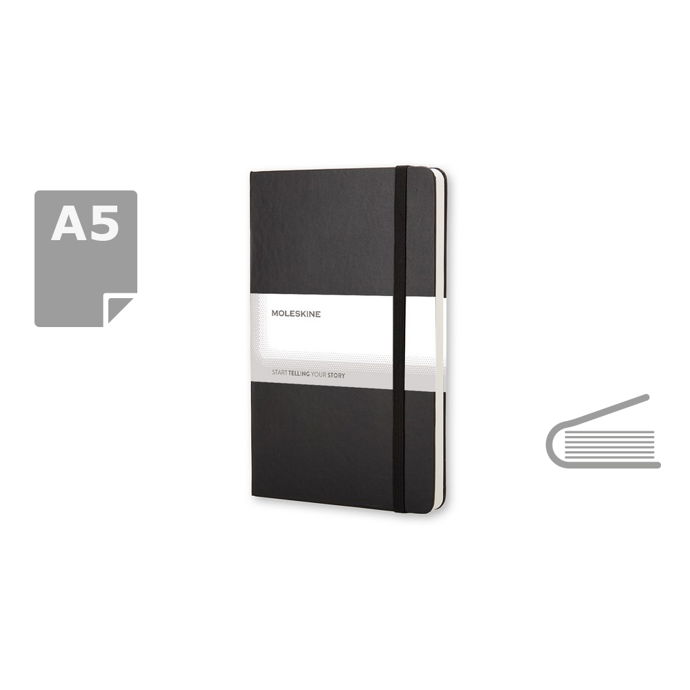 MOLESKINE Notatnik ok. A5 - czarny