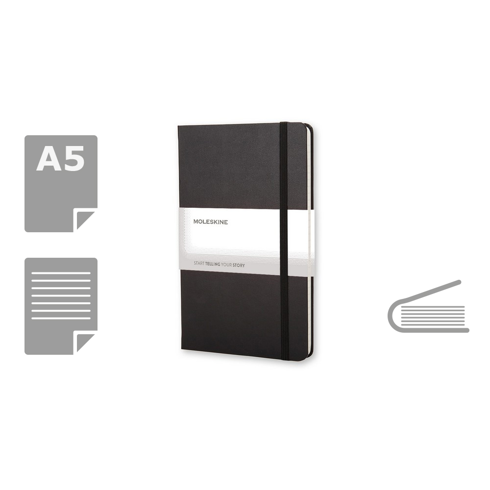 MOLESKINE Notatnik ok. A5 - czarny