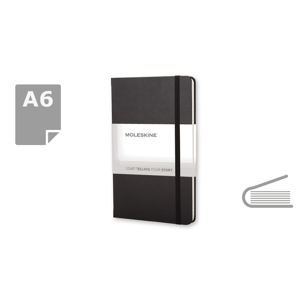 MOLESKINE Notatnik ok. A6 - czarny