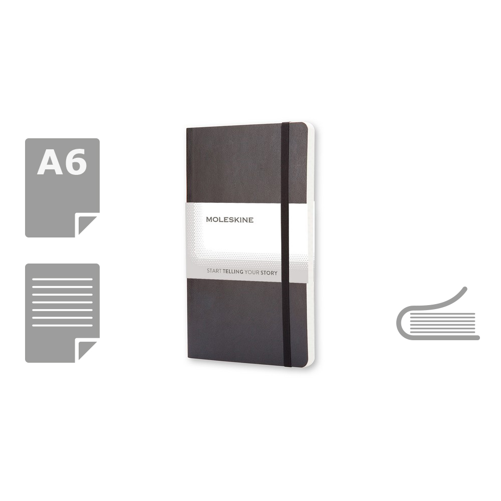 MOLESKINE Notatnik ok. A6 - czarny