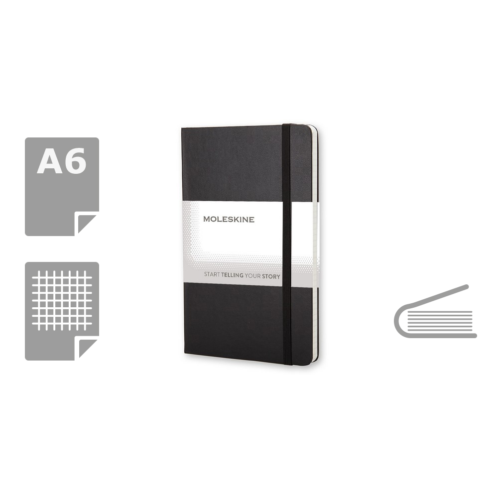 MOLESKINE Notatnik ok. A6 - czarny