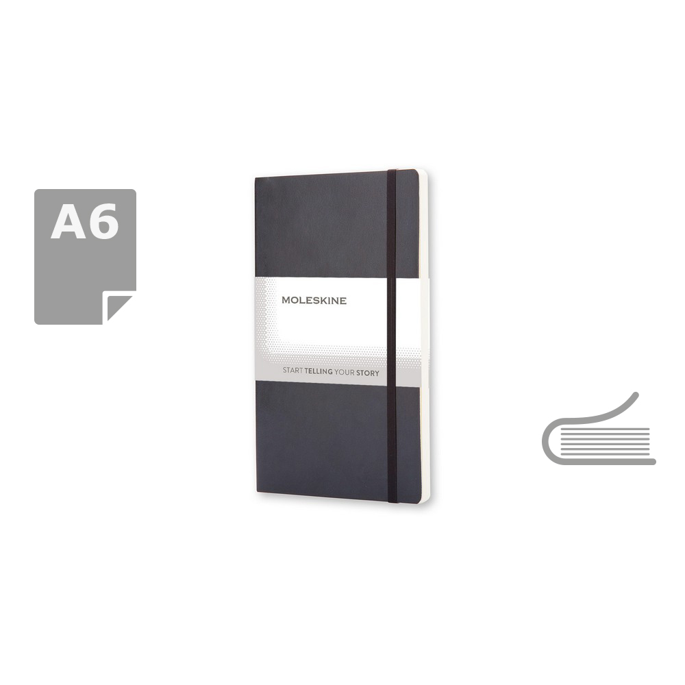 MOLESKINE Notatnik ok. A6 - czarny
