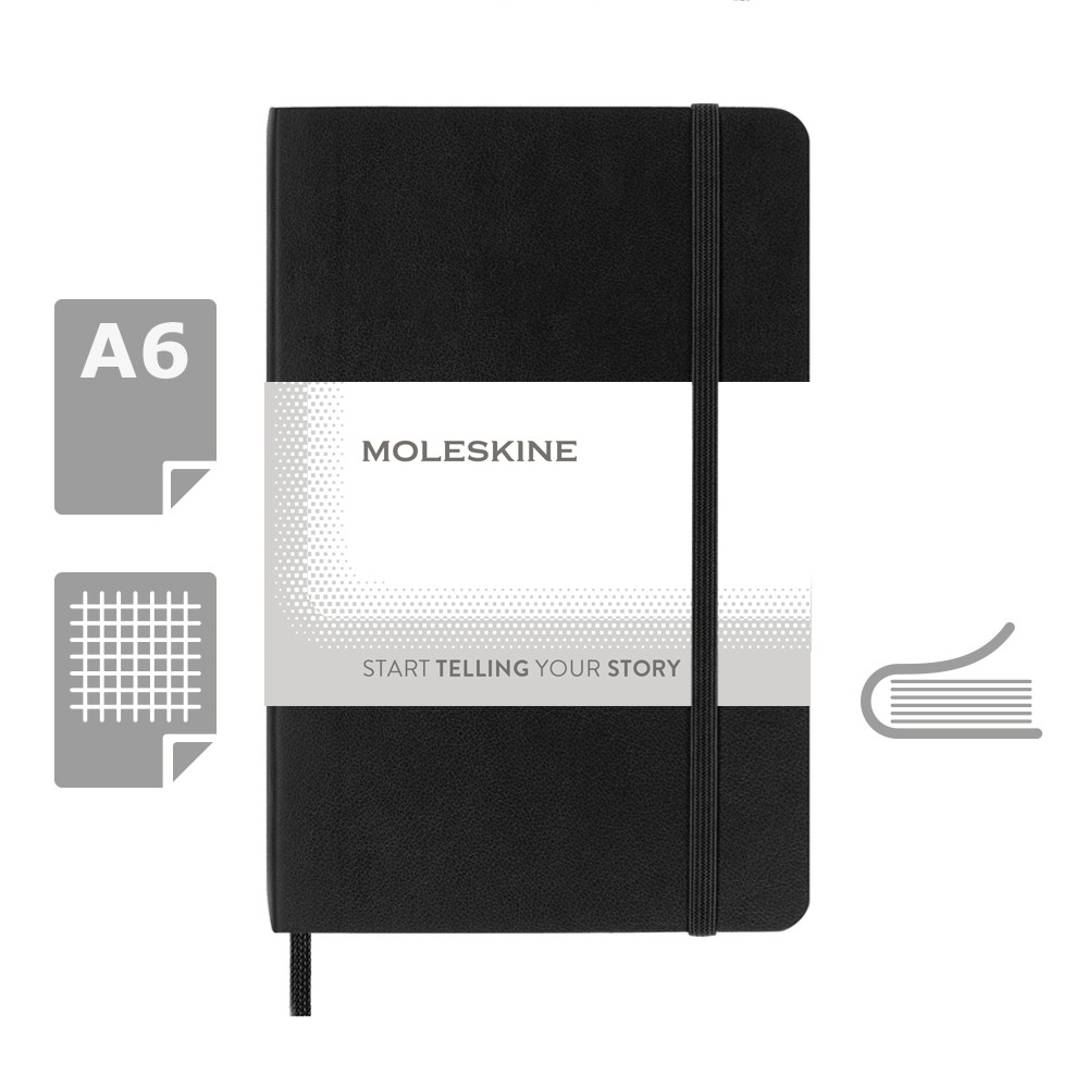 MOLESKINE Notatnik ok. A6 - czarny