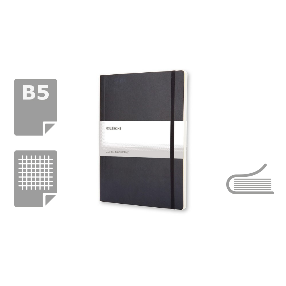 MOLESKINE Notatnik ok. B5 - czarny