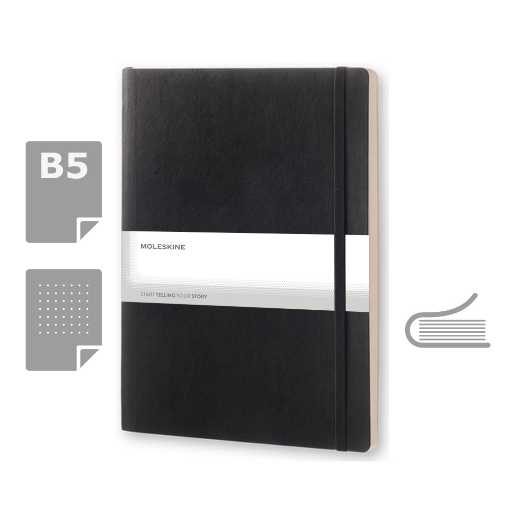 MOLESKINE Notatnik ok. B5 - czarny