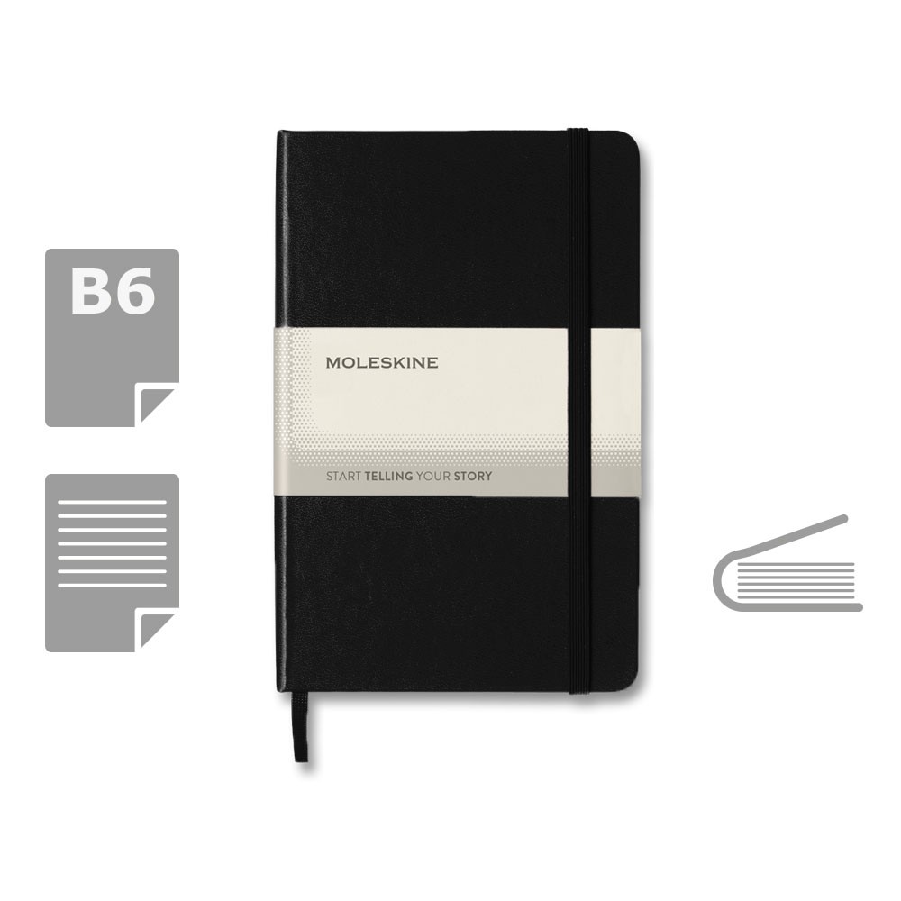 MOLESKINE Notatnik ok. B6 - czarny