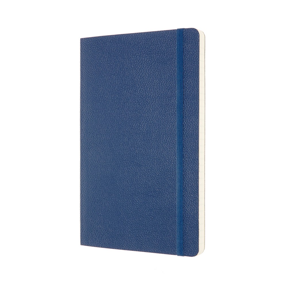 MOLESKINE Notatnik skórzany ok. A5 - niebieski