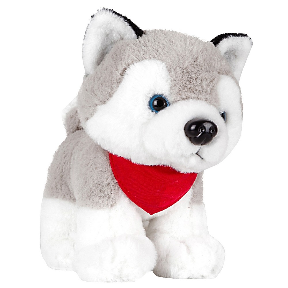 Pluszowy pies husky | Trooper - szary